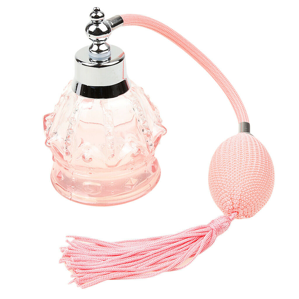 Empty Perfume Pump Spray Bottle Elegant Refillable Sample Atomizer Pink