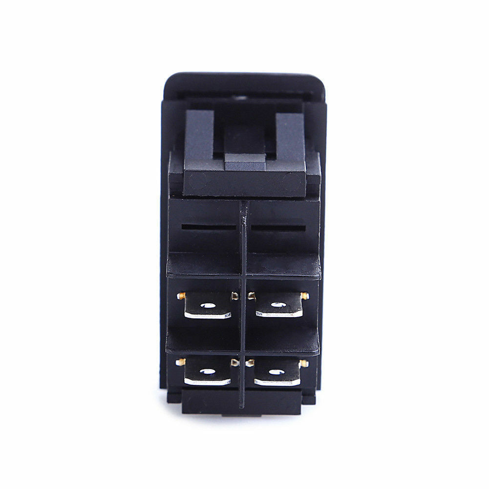 5X HS Blue LED Light Waterproof Boat Car Rocker Switch 3PIN ON-OFF 12-24V