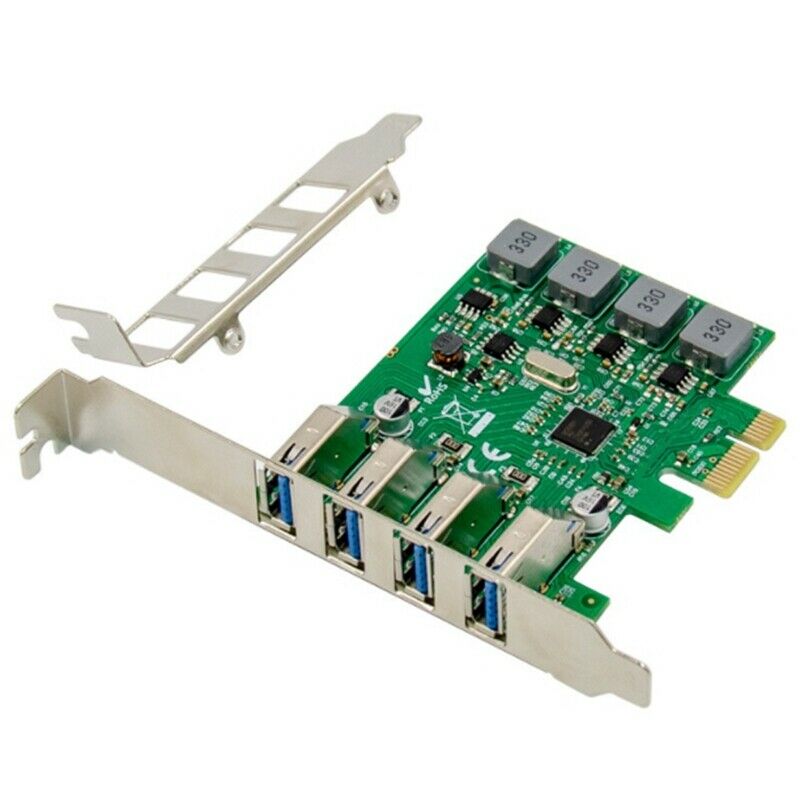 PCI-E NEC720201 Four-Port USB 3.0 Super High-Speed Expansion Card 5V/3A/Port SD5