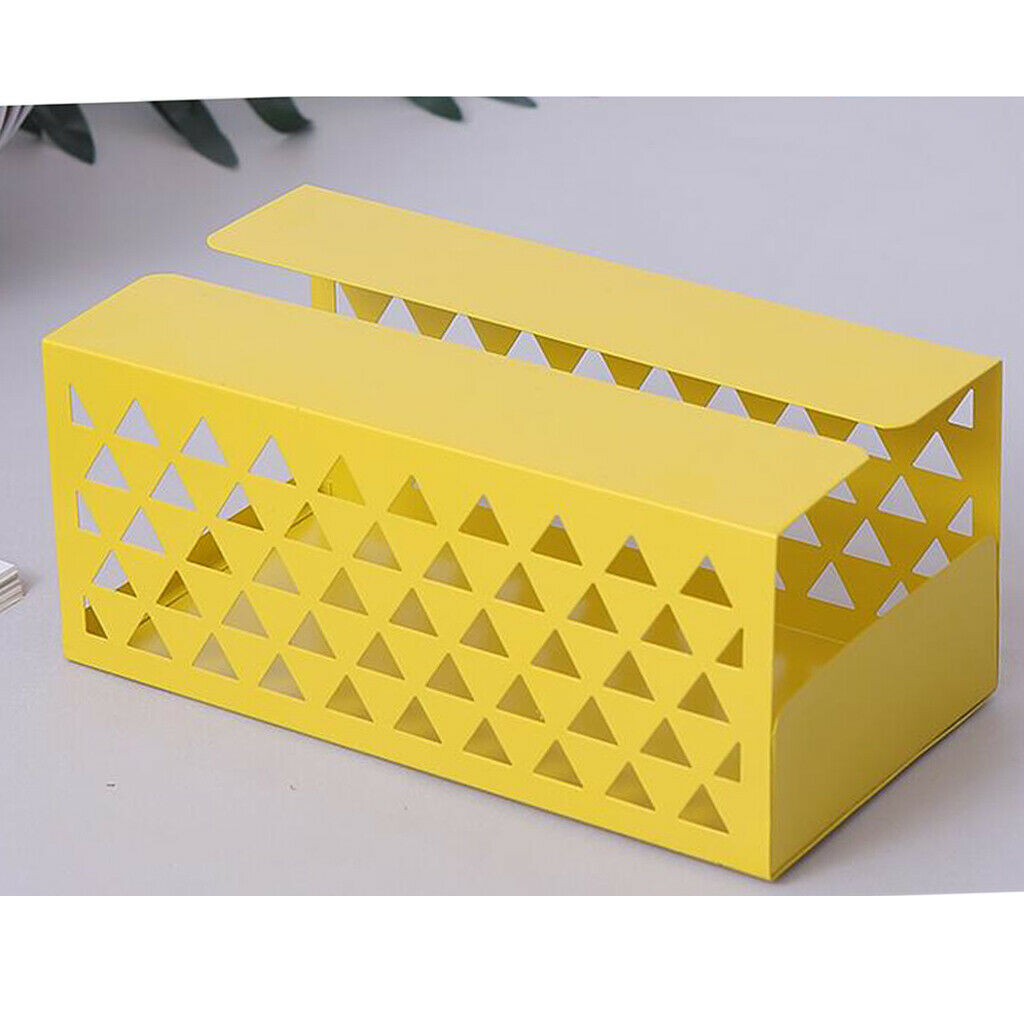 Tissue Box Holder, Retangular Napkin Holder Paper Case Dispenser Yellow L