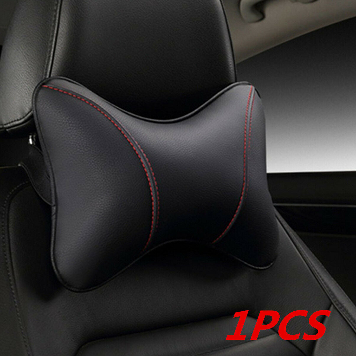 Car wear-resistant PU Safety Car Headrest Breathe Seat Head Neck Rest Pillow 1X
