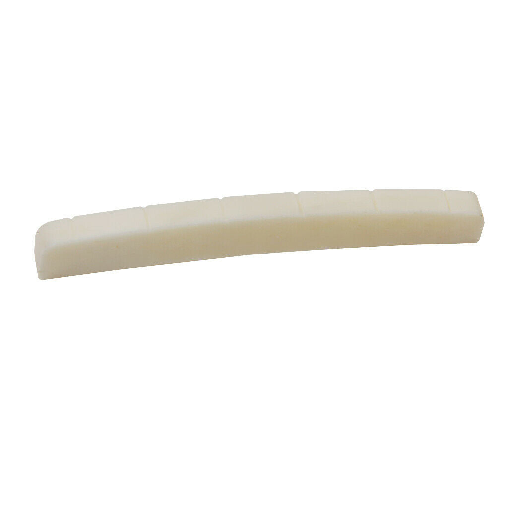 6x Beige Buffalo Bone Slotted Nuts for    Guitar