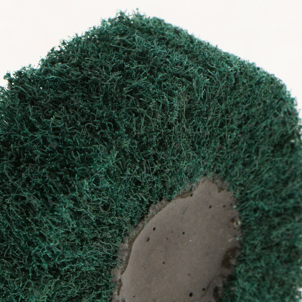 Non Woven Abrasive Wheel Grinding Polishing Tools 60 x 25 x 6mm Green