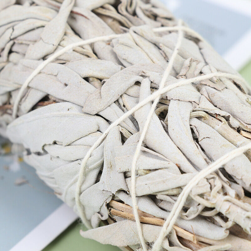 9cm 45g White Sage Smudge Stick Herb House Cleansing Negativity RemovalMBUS FG