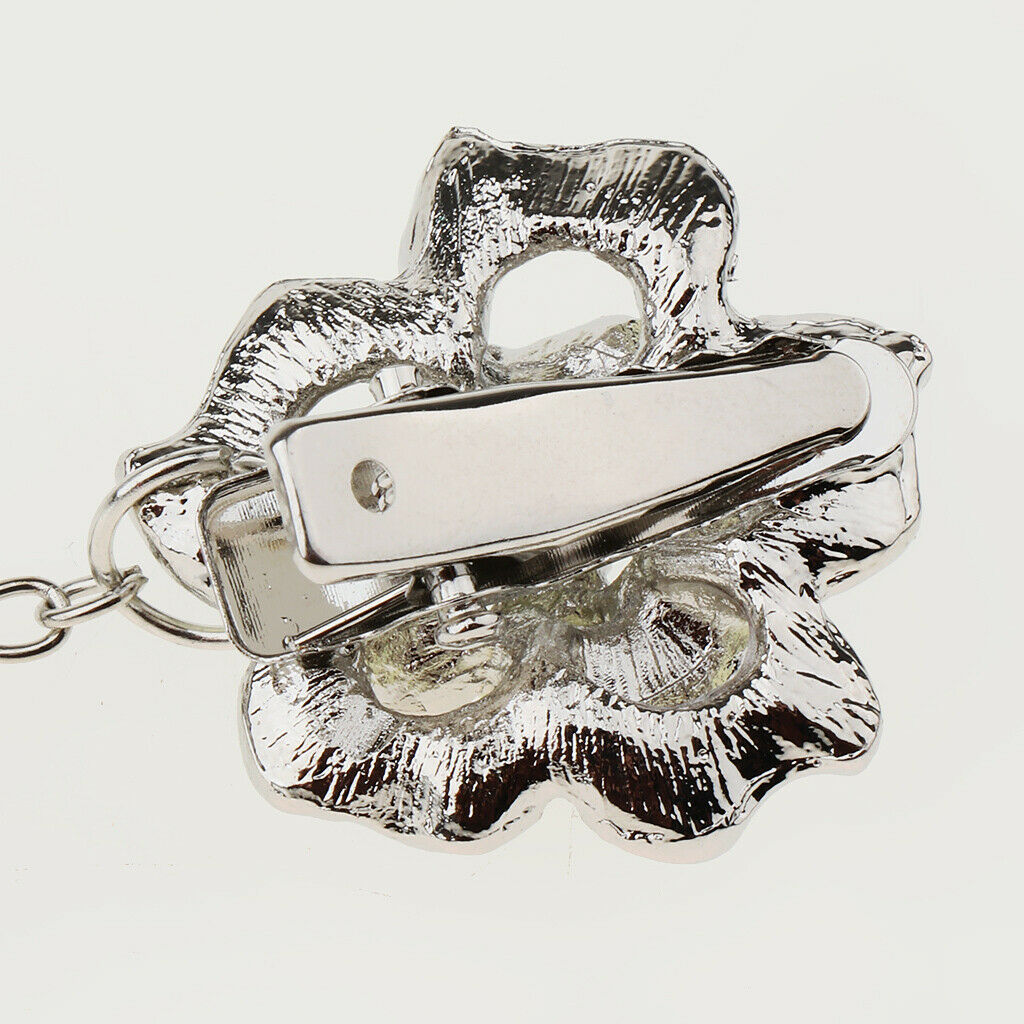 Antiqued Sweater Clip, Stylish Flower Cardigan Collar Clip