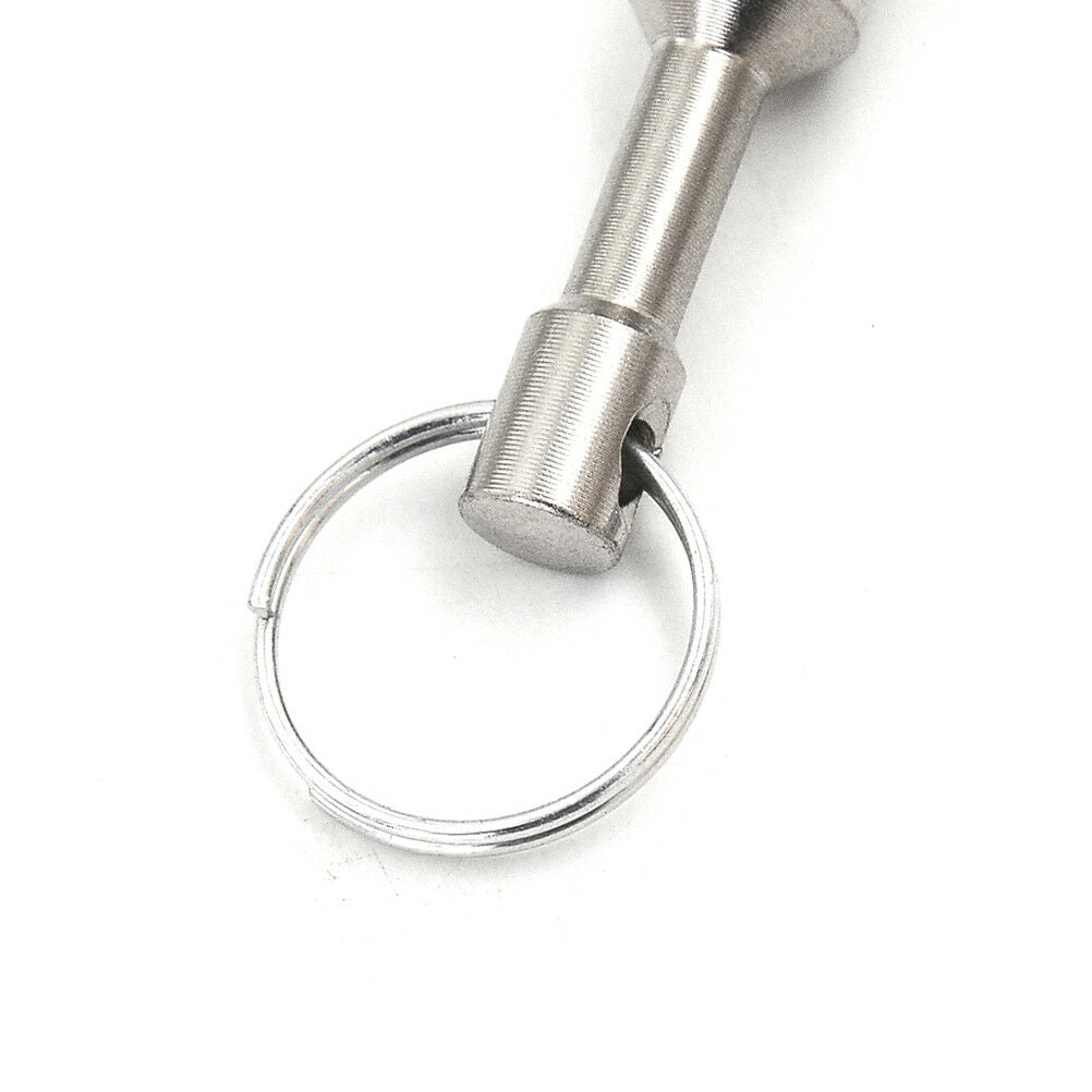Super strong metal neodymium magnet keychain split ring pocket keyring hold WF