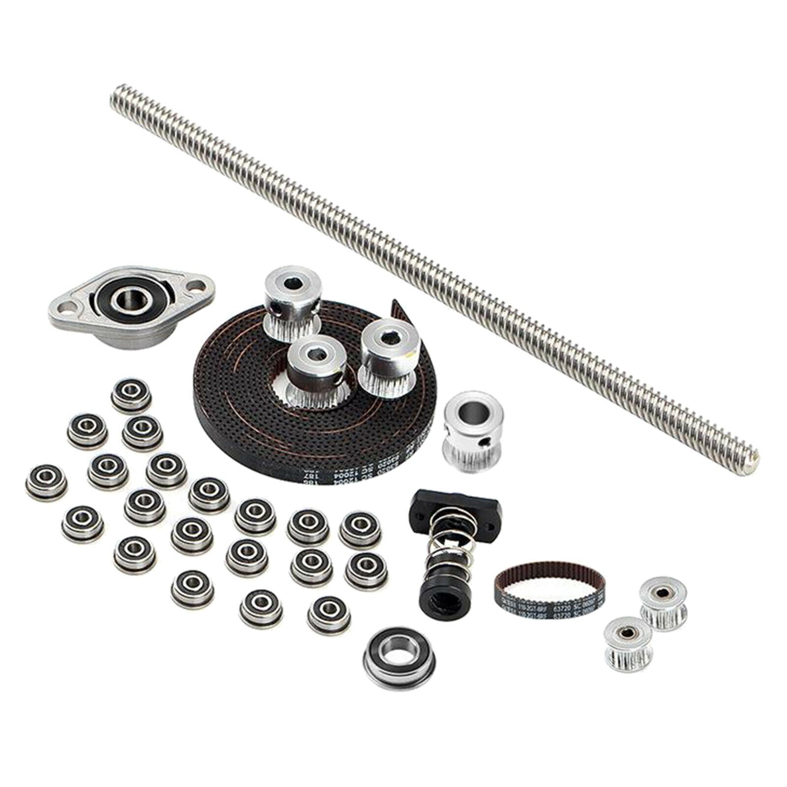 Belt Drive Kit, F688 F623 Bearing Synchronous Wheel Open Timing Belt 20T 16T