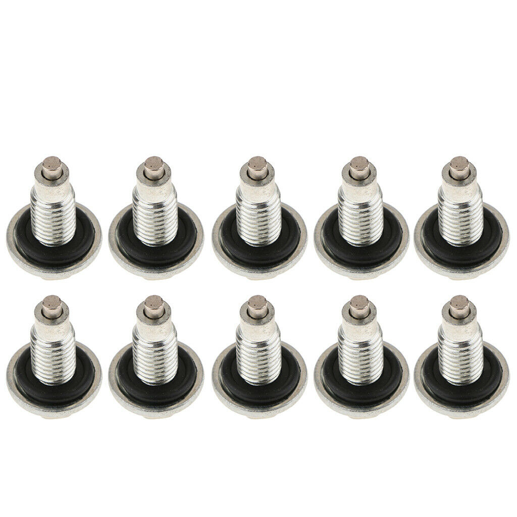 10X Magnetic Oil Pan Drain Plug Bolt & Gasket