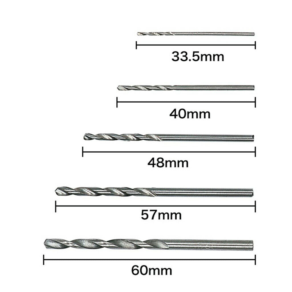 Professional High Speed Steel Twist Drill Bit Set 1-3mm for Rotary Tool 50pcs