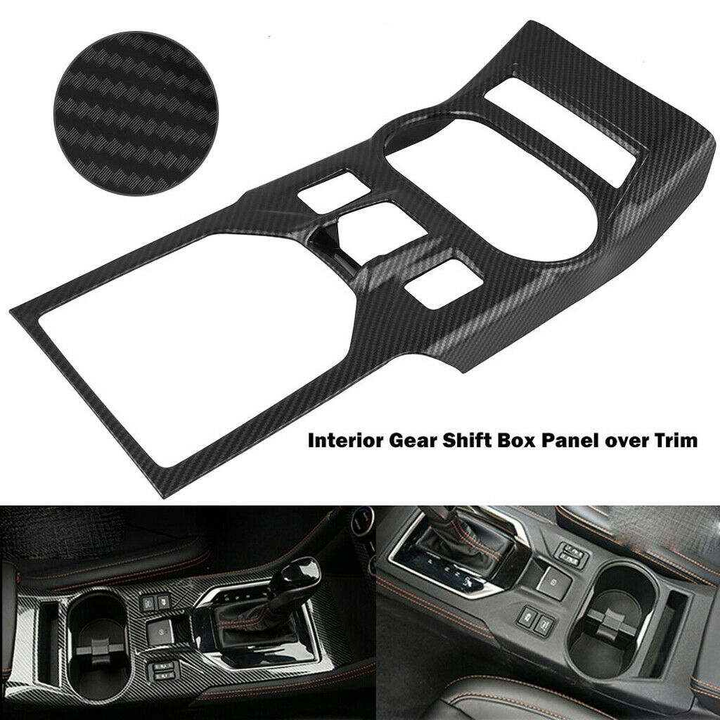 Interior Gear Shift Panel Cover Trim fits Subaru XV Carbon Fiber Style