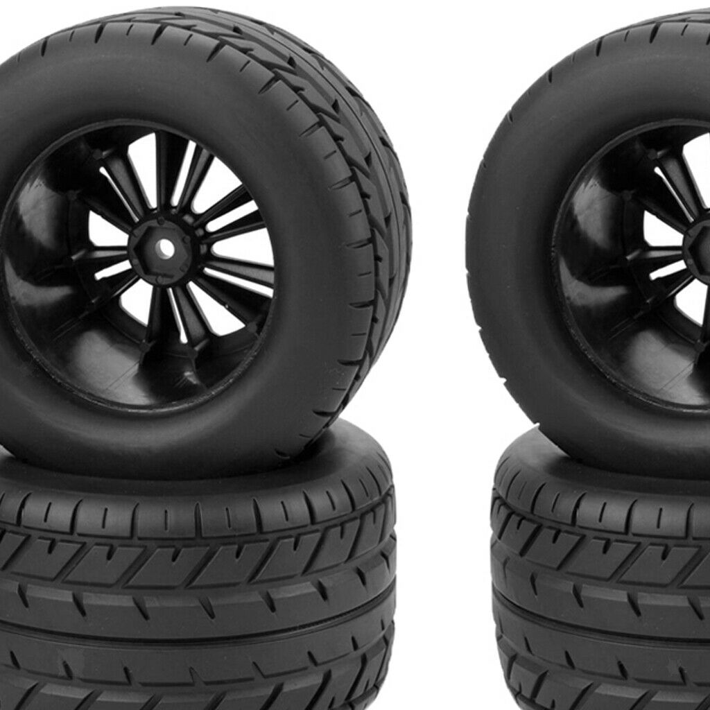 New RC Car 12mm Hex 4Pcs / Set Tires & Wheel for HSP HPI RC 1/10
