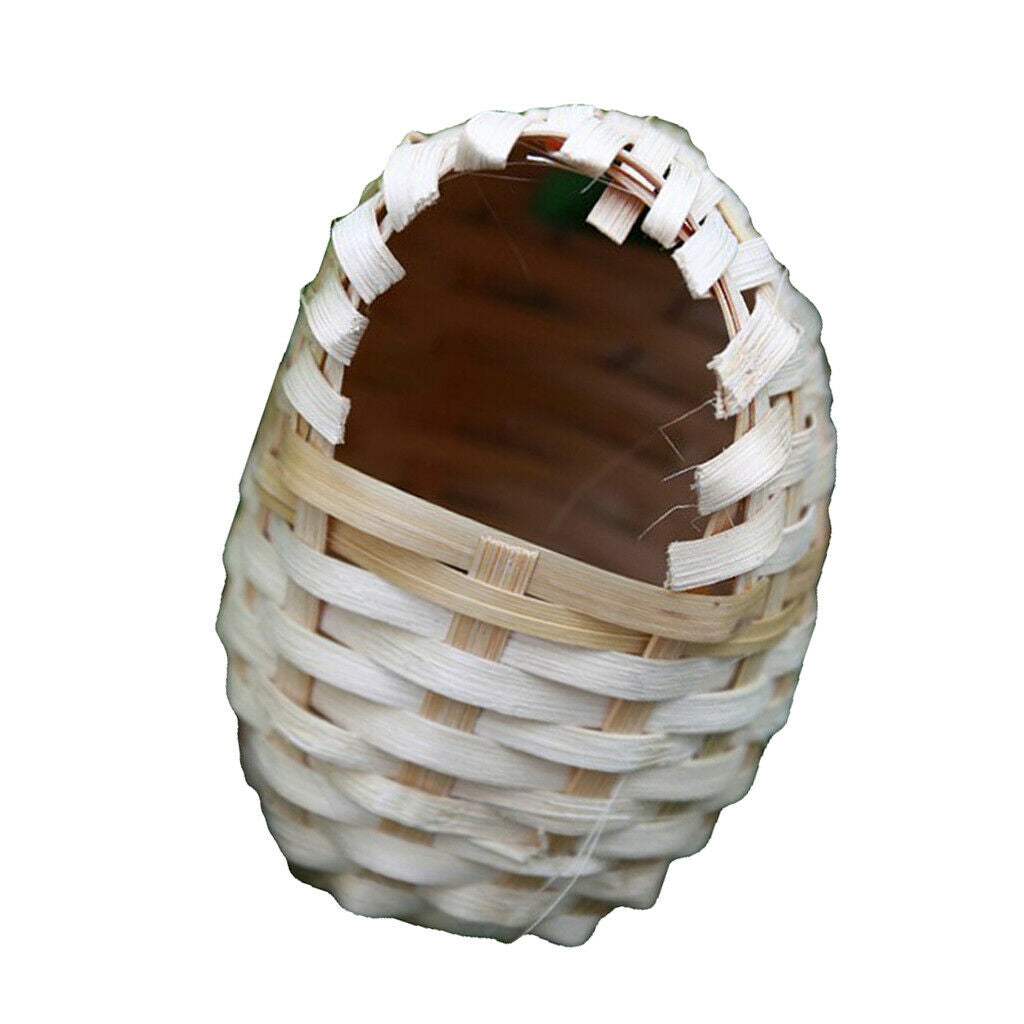2pieces Natural Pet Bird Nest Birdhouse Handcrafted Finches Sparrows Cage