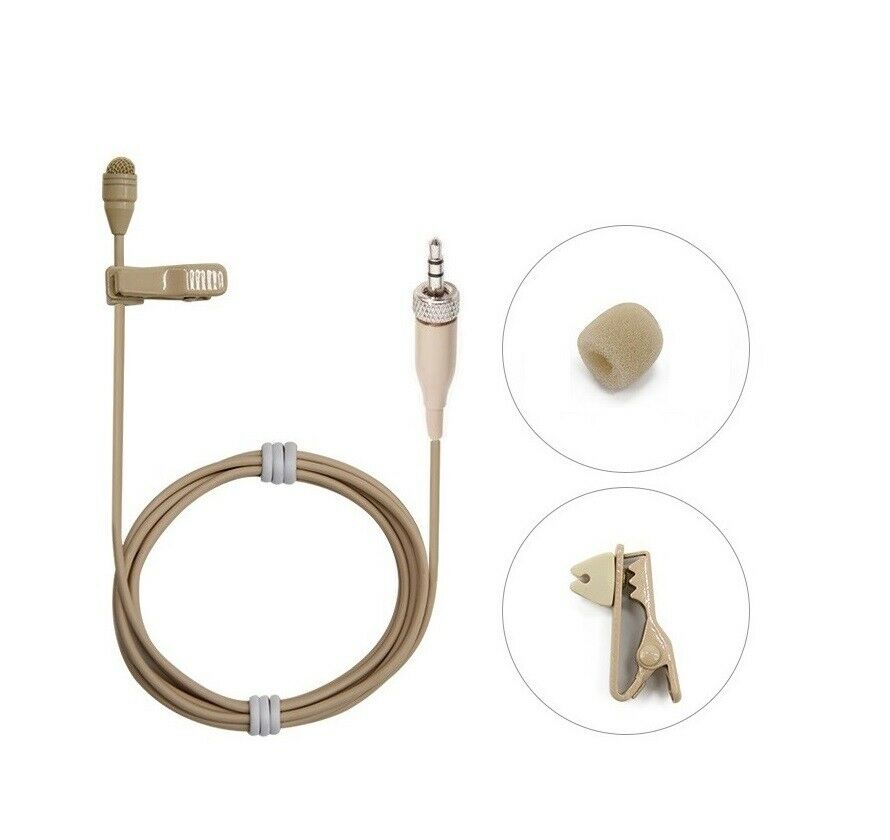 Nude Lapel Lavalier Microphones for Sennheiser Evolution Wireless Mic Systems