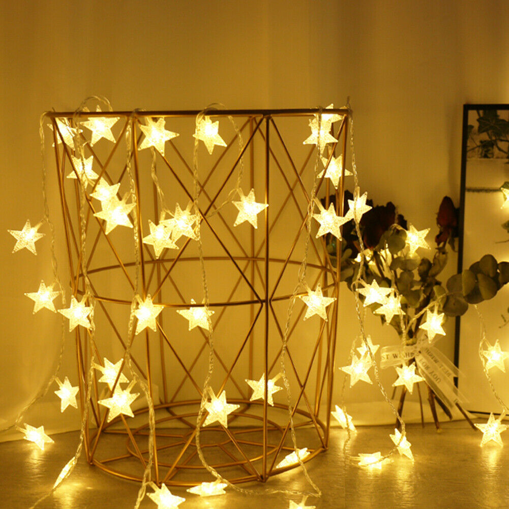 6m LED String Light 5V USB Powered Remote Control Warm White Fairy Garland @