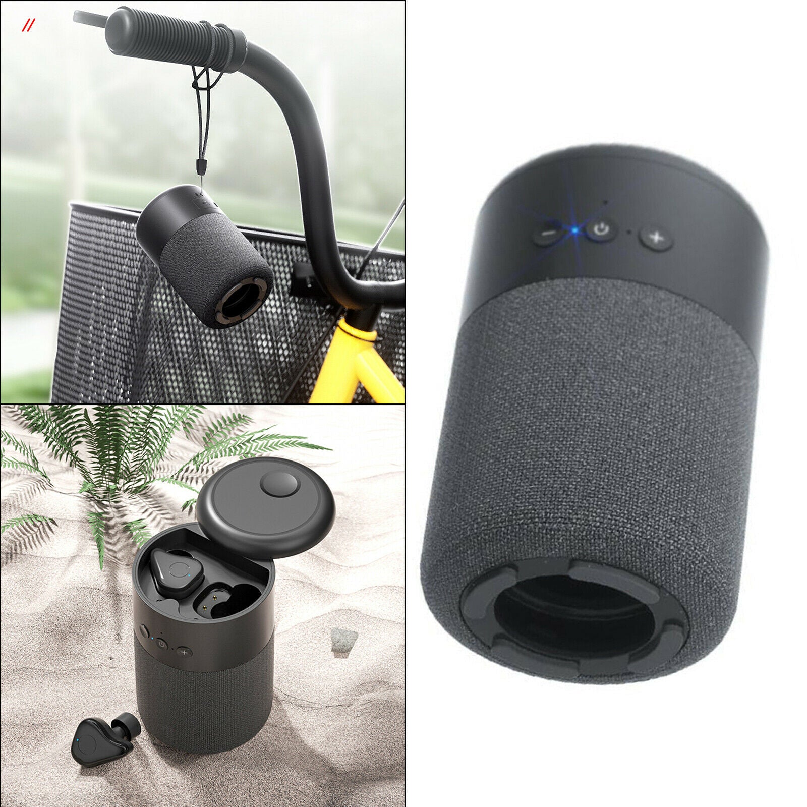 Speaker Earbuds 2 in 1 Bluetooth 5.1 Premium Sound Bicycle Slide to Open