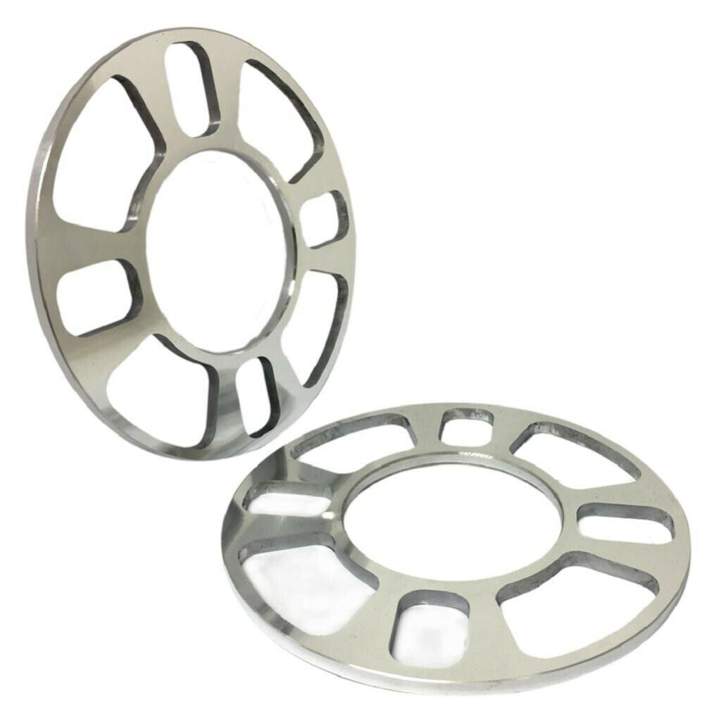 2 Pieces 5MM 4Hole Car Vehicle Universal Aluminium Alloy Wheel Hub Spacers