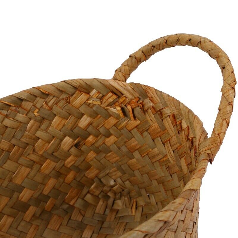 Wicker Weaving Storage Basket for Kitchen Handmade Fruit Dish Rattan Picnic FoP9