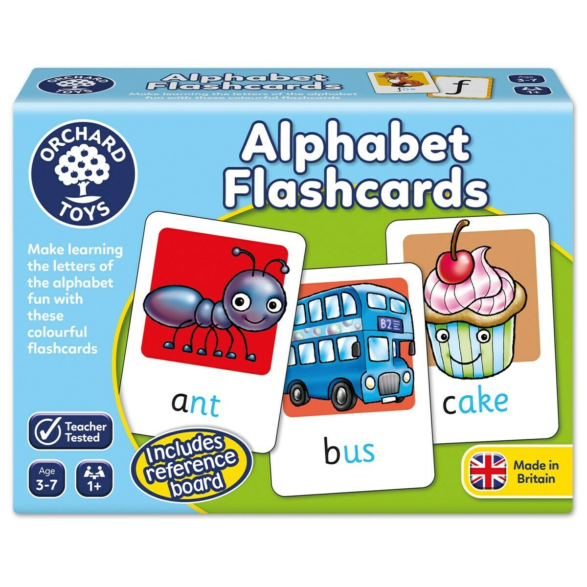 Orchard Toys 024 Alphabet Flashcards ABC 26 Cards Language Game Children 3yrs+