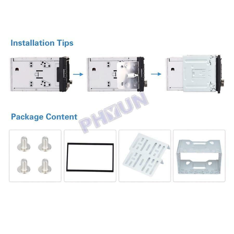 2 DIN Car Stereo Radio Frame Fascia Dash Panel Install Mounting Kit Universal