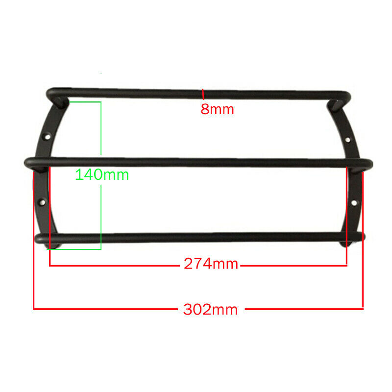 1PCS Auto Car Metal Black 8" Audio Speaker Subwoofer Grill Cover Protector Shell