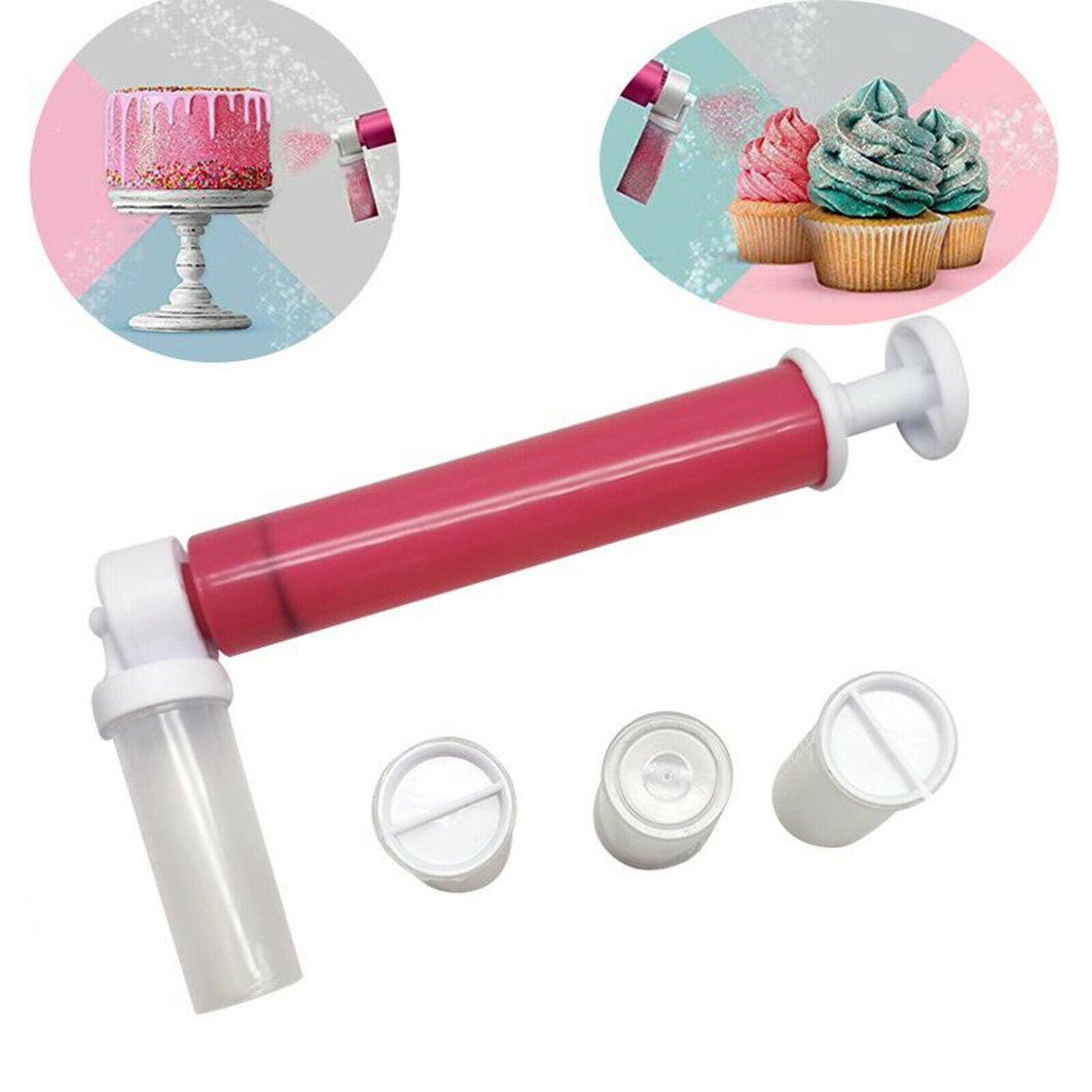 Manual Cake Spray Gun Cake Desserts Airbrush Coloring Pump Sprayer for Beginners