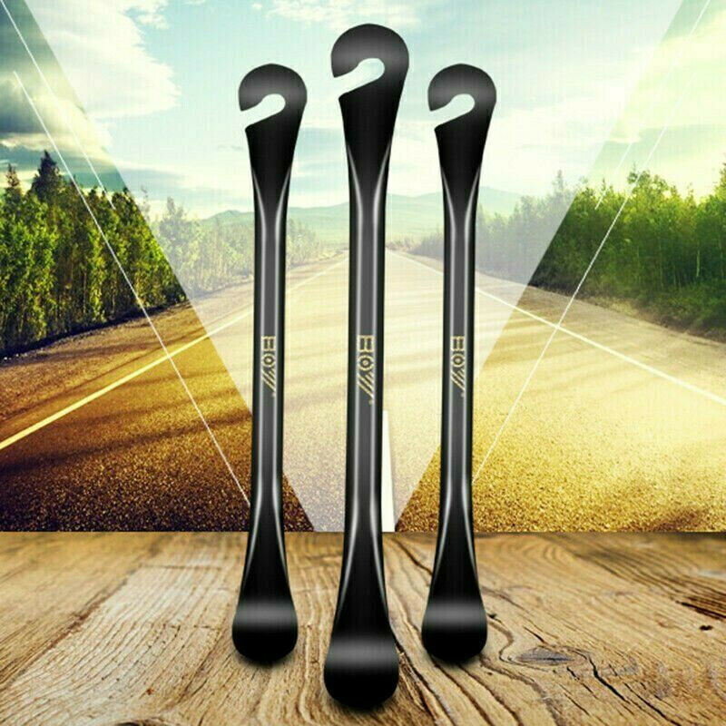 3Pcs Bike Bicycle Metal Alloy Curved Steel Tyre Tire Lever Remove Repair Tool