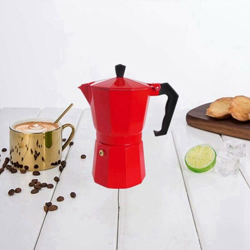 Coffee Maker Pot Aluminum Mocha Espresso Percolator Pot Coffee Kettle StovetU8K7