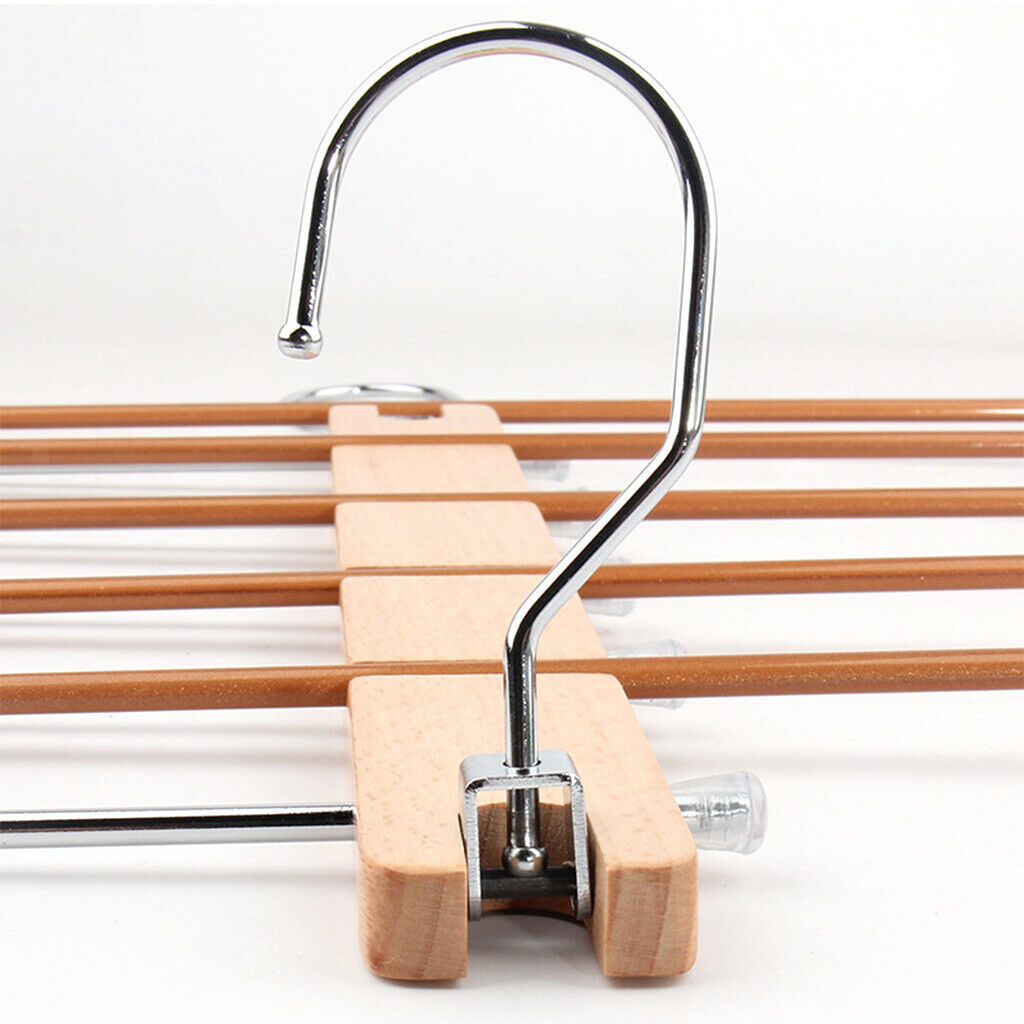 5 in 1 Pants Rack Space Saving Multi-Layer 2 Uses Wardrobe Organizer Racks