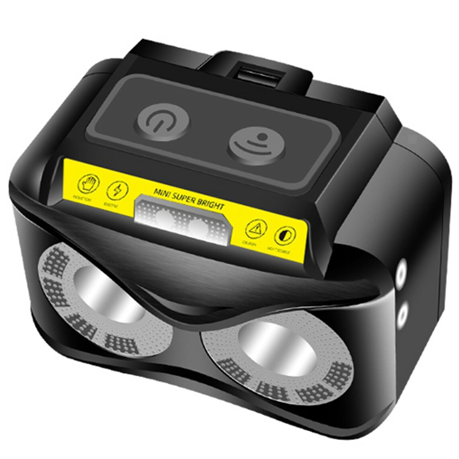 Rechargeable Headlamp Motion Sensor Mini Light Waterproof Lamp Headlight