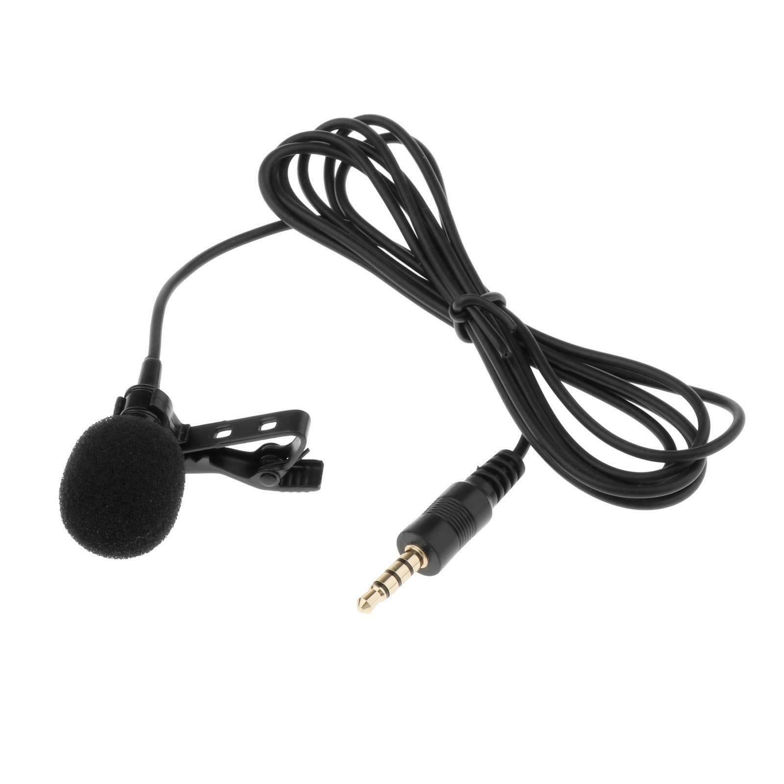 3.5mm   Lavalier Microphone Video Mic for Smart Phone PC Recording