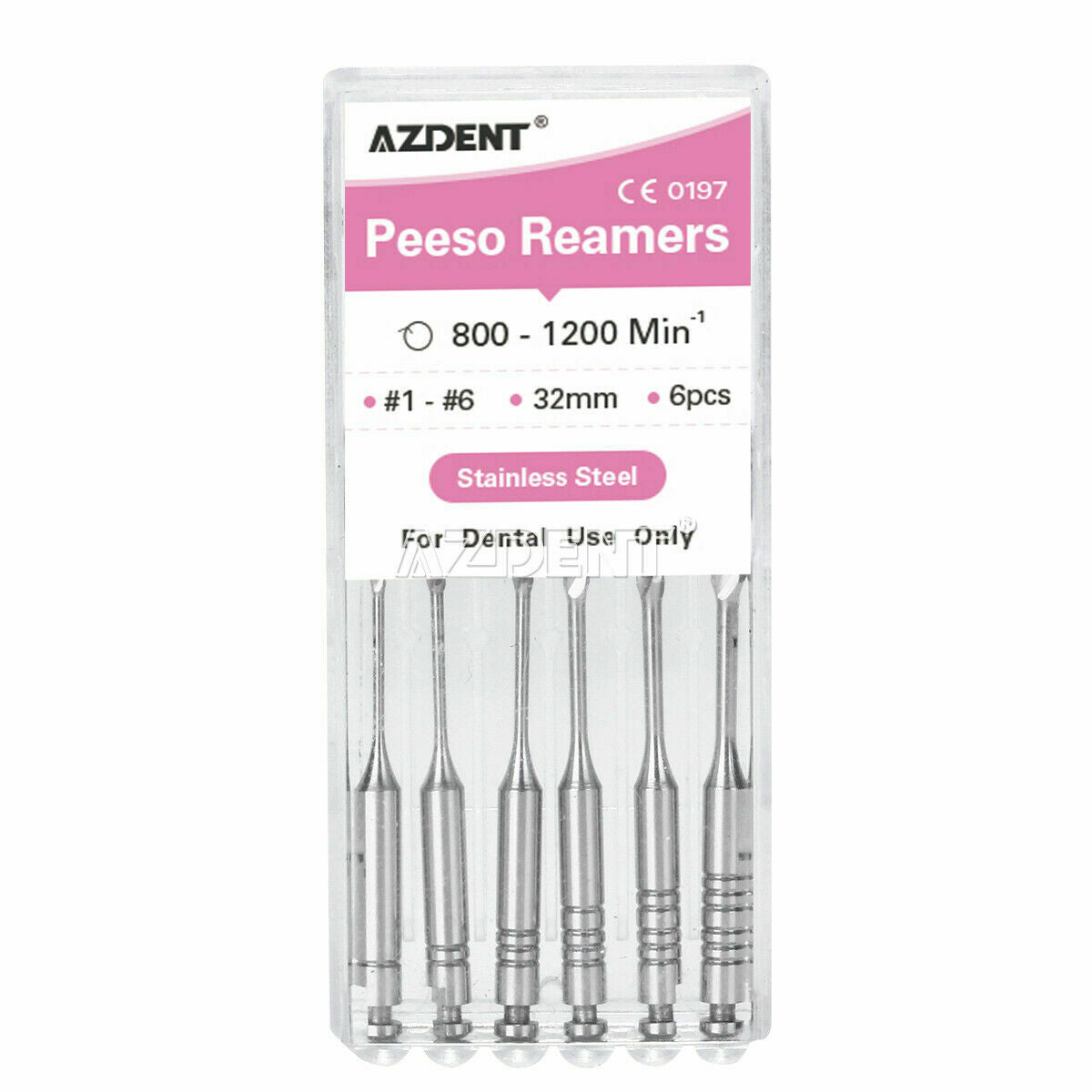 10 XDental Endo Engine Use Stainless Steel Peeso Reamers /Gates Drill 32mm 1#-6#
