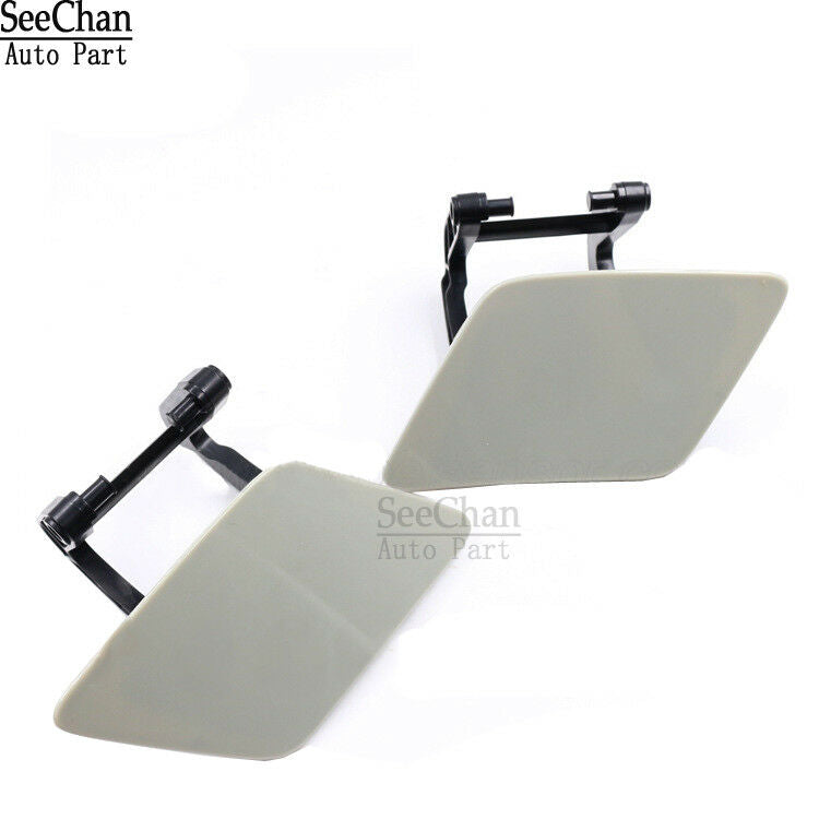 2 Piece Side headlight Washer Nozzle Cover Primered Fit Mercedes W221 S350 06-12