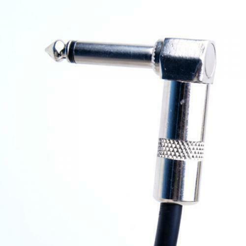 1/4 '' Right Angle Black Guitar Lead Patch Leads Pedal Effects Cables 12