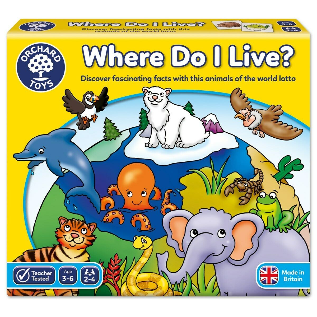 Orchard Toys 069 Where Do I Live? Matching Memory Lotto Game Toddler Children 3+