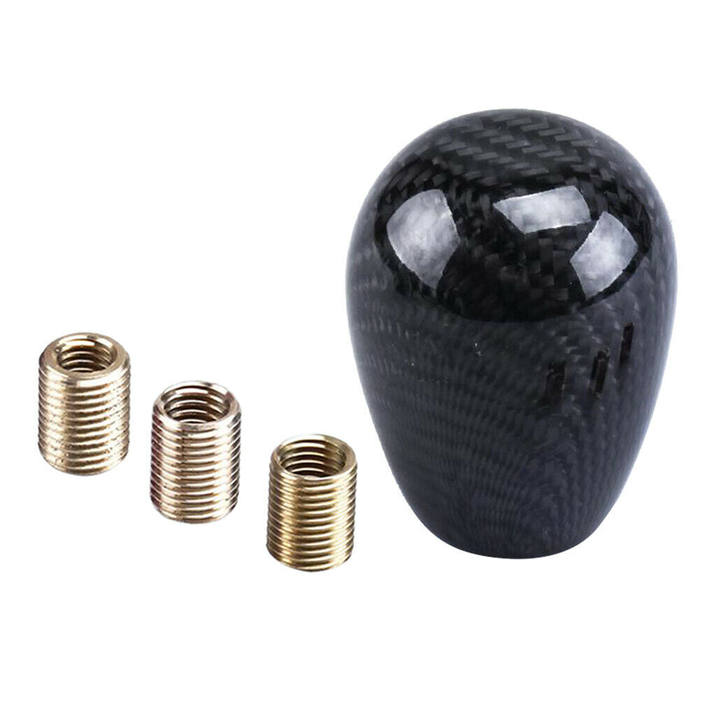 Car Manual Round Ball Gear Shift Handle Knob Head with Adapters Universal