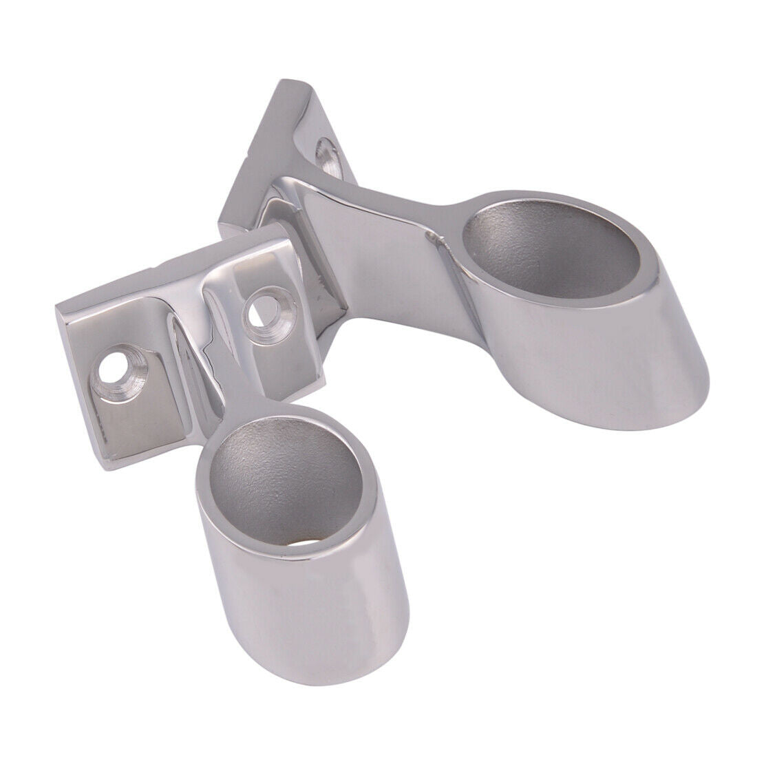 2pcs 316 Stainless 60 Deg 7/8" 22mm End Stanchion Hand Rail Fitting Marine Boat