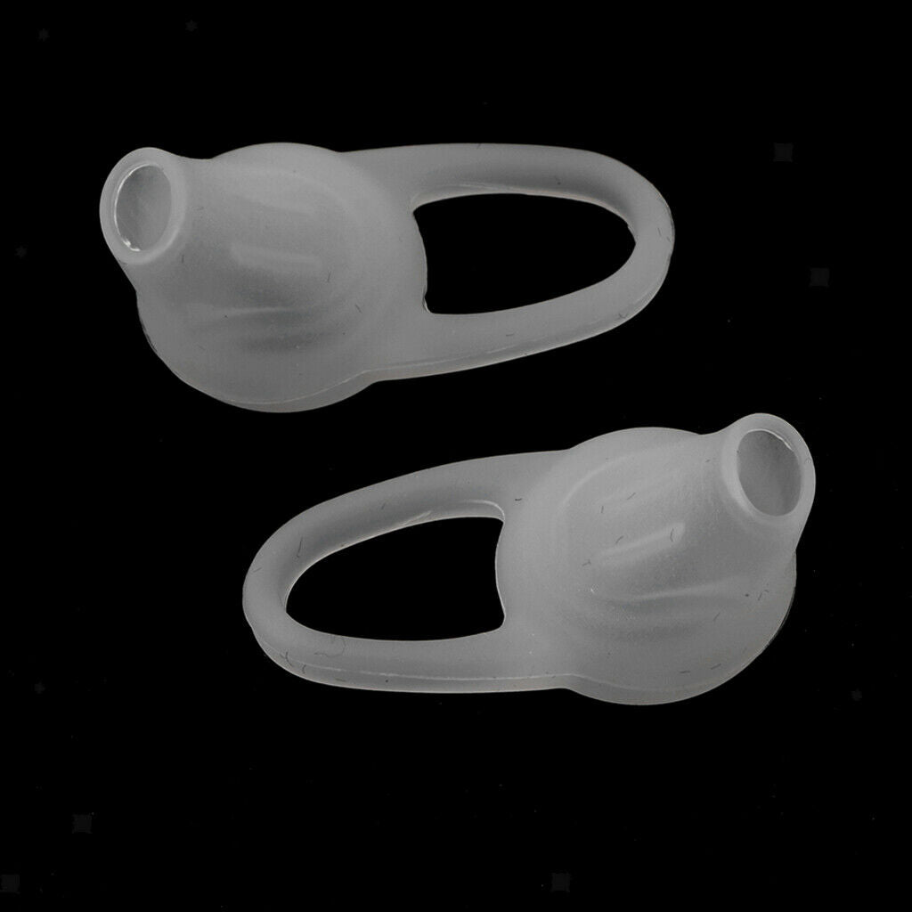 1 Pair Earphone Earbud Cushions Durable Light Silicone Rubber Material White