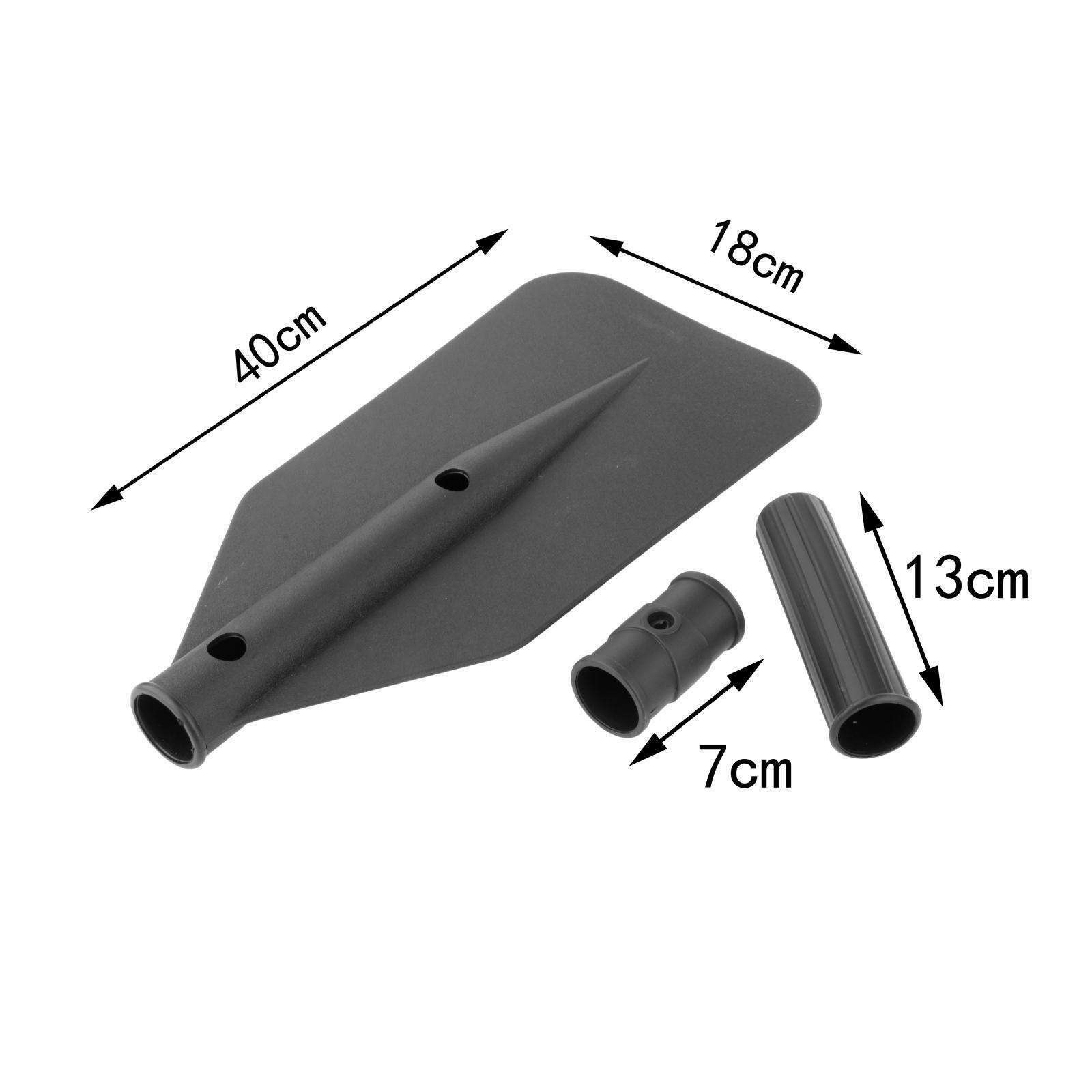 Rubber Kayak Canoe Paddle Blade Leaf Attachment Parts Accessories Black