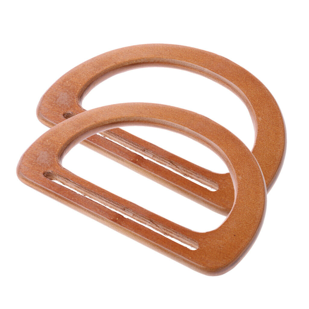2 Pieces Of Bag DIY Wooden Bag DIY Part Accessories Bag