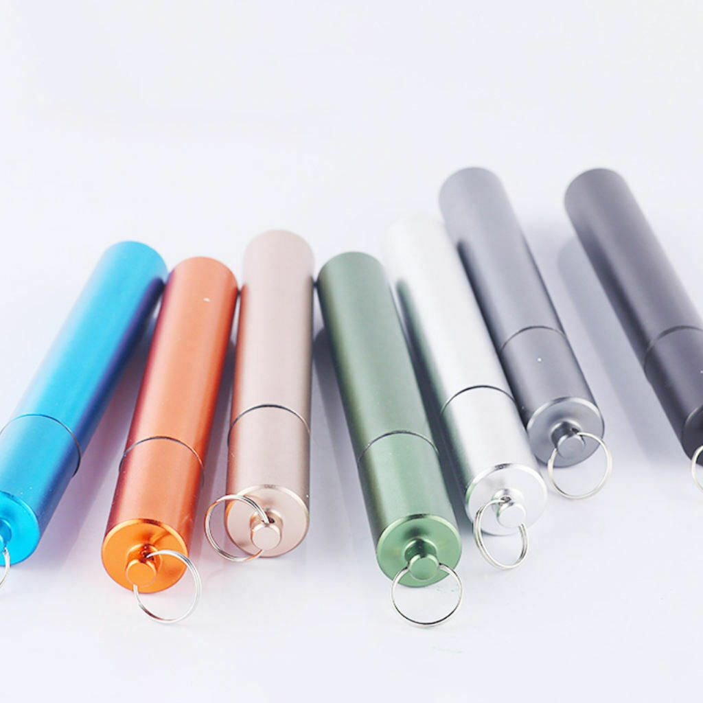 Reusable Collapsible Drinking Straw Stainless Steel Straw Foldable with Case