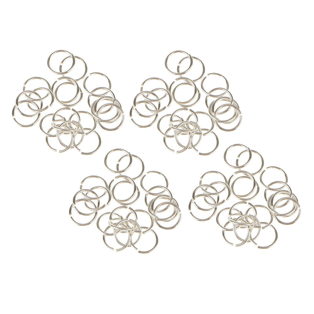 80pc DIY Jewelry Making Jump Rings Necklace 6mm Split Rings Link Rings Connector