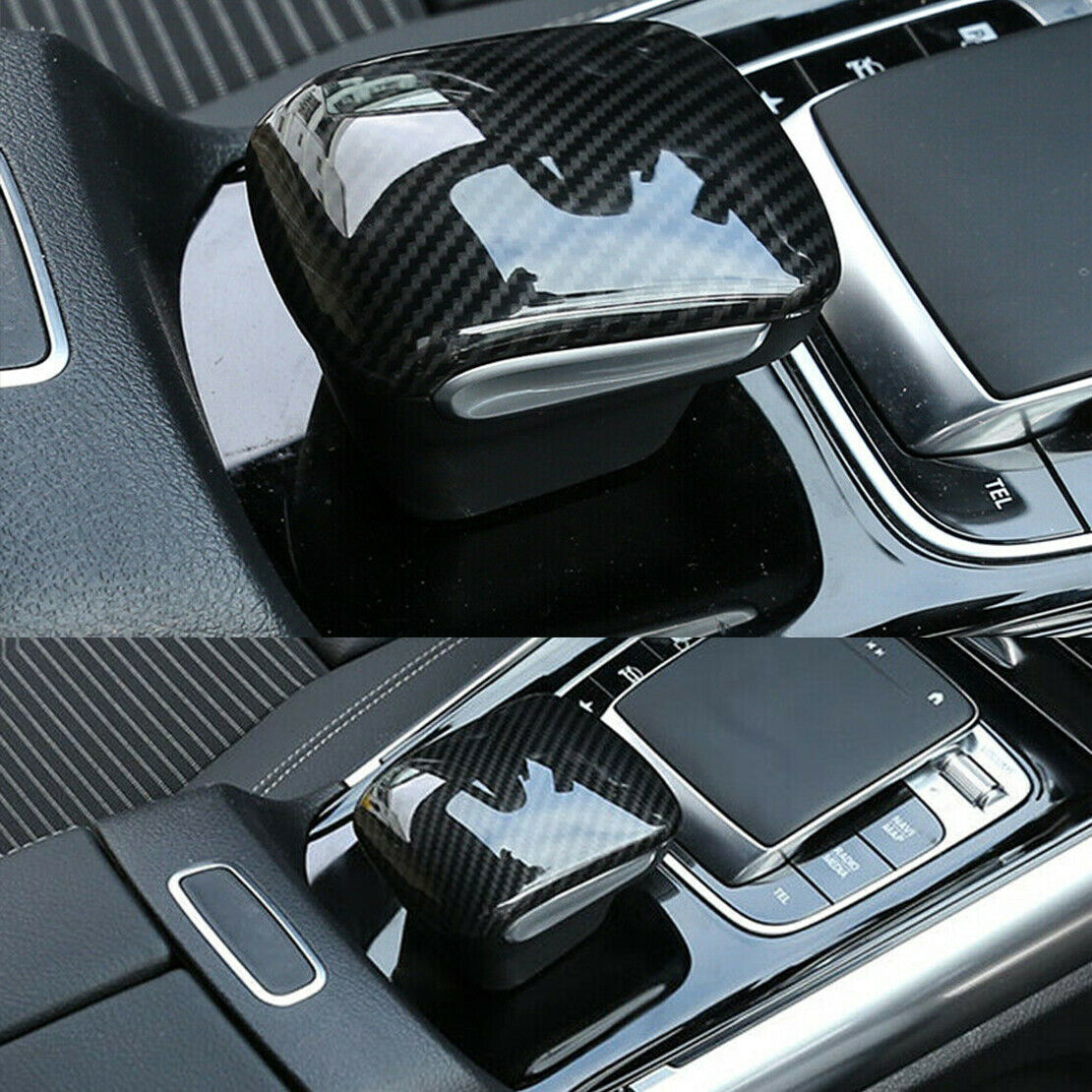 Carbon Fiber Look Gear Shift Knob Head Cover fit for Benz GLB X247 19-20