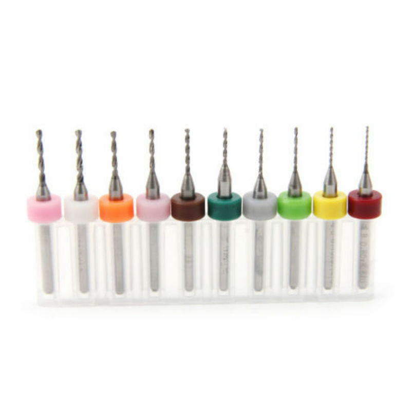 10pcs 0.6-1.5mm PCB Print Circuit Board Carbide Mini Micro Drill Bits