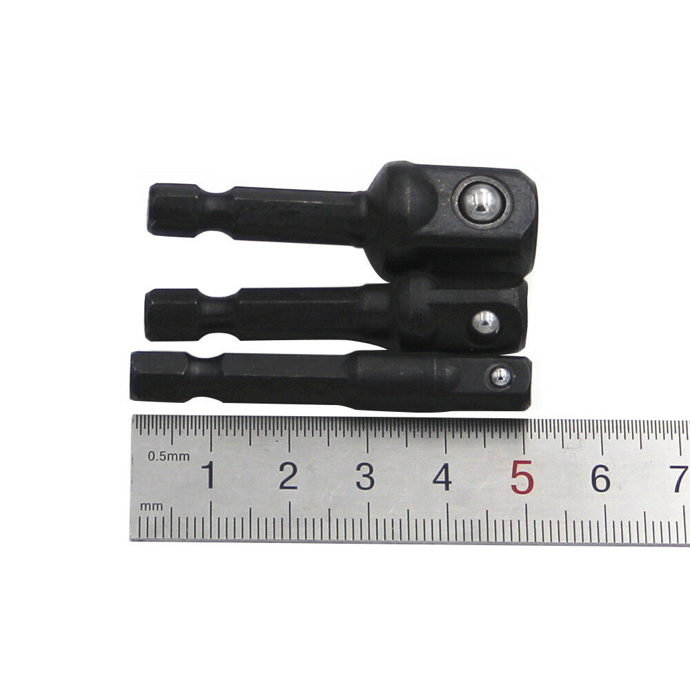 8Pcs Socket Adapter Impact Hex Shank Extension Drill Bits Bar 1/4 3/8 1/2in #ur