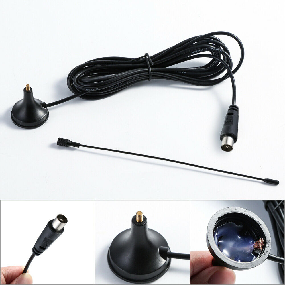 Portable Stick TV Antenna Indoor Outdoor Digital HD Freeview Aerial 5dBi 50 Mile