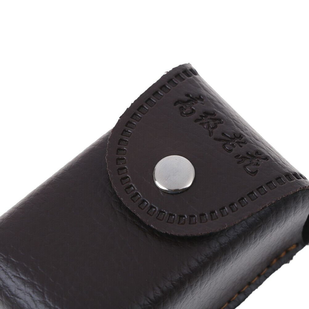 Faux Leather Press Buckle Folding Eyeglasses Case Glasses Box Presbyopic .l8