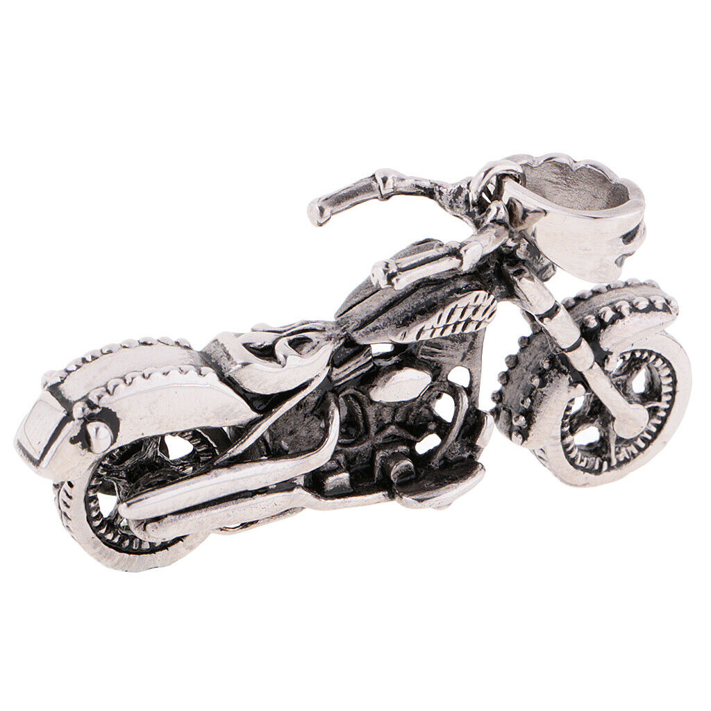 Men's Punk 316L Stainless Steel Motorcycle Gadgets Pendant Necklace Red Eyes