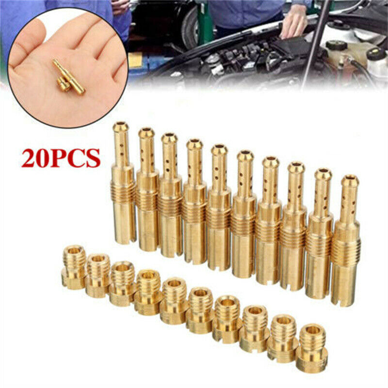 20pcs Carburetor Slow Pilot Main Jet Kit For PWK Keihin OKO CVK PE KOSO Scooter