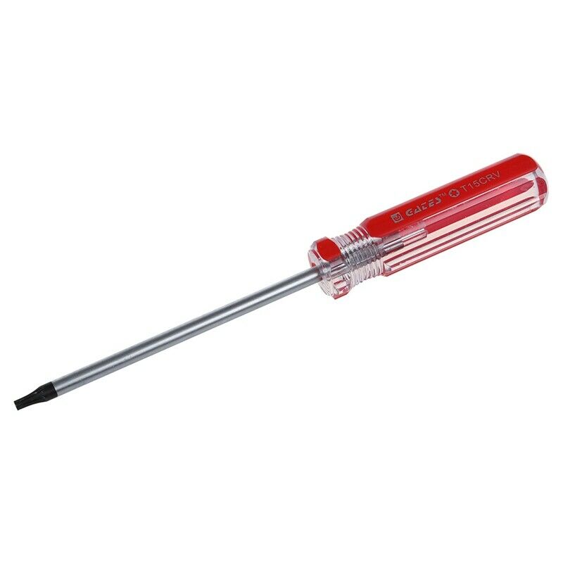 Red Clear Plastic Handle T15 Security Torx Screwdriver Tool F4V5V5