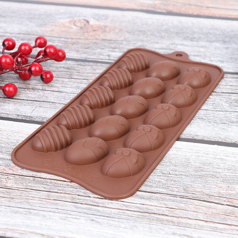15 Holes Easter Eggs Silicone Chocolate Mold Cake Molds Fondant Ice Cube .l8